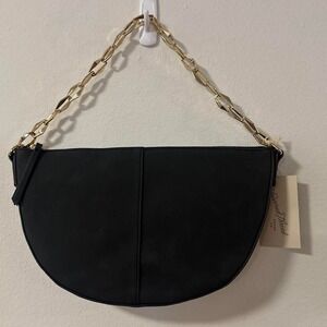 Universal thread black crossbody handbag